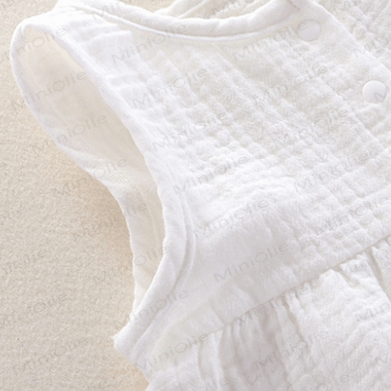 Toddler 2-Piece Solid Color Sleeveless Gauze Set - image 6