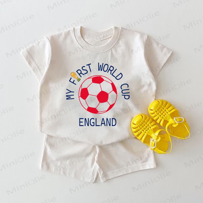 MY FIRST WORLD CUP ENGLAND Baby Soccer White 2-piece Set - White - 18-24M - image 1