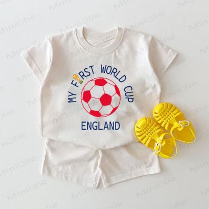 MY FIRST WORLD CUP ENGLAND Baby Soccer White 2-piece Set - White - 18-24M - image 1