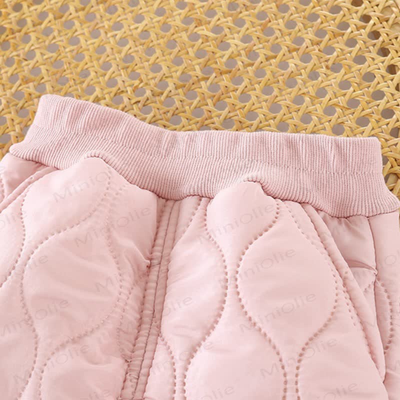 Toddler Quilted Warm Sweatshirt and Jogger 2-piece Set - image 7