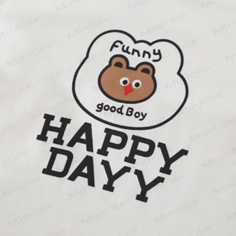 Baby Toddler Bear Patch Hooded and Jogger 3-piece Set - image 10