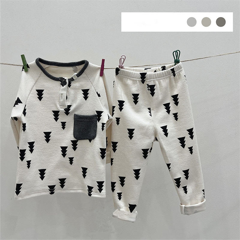 Toddler Christmas Tree Pajamas 2 Pieces Set