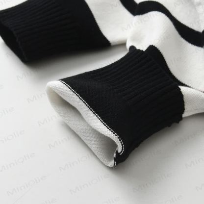 Baby Knitted Striped Heart Romper - image 8