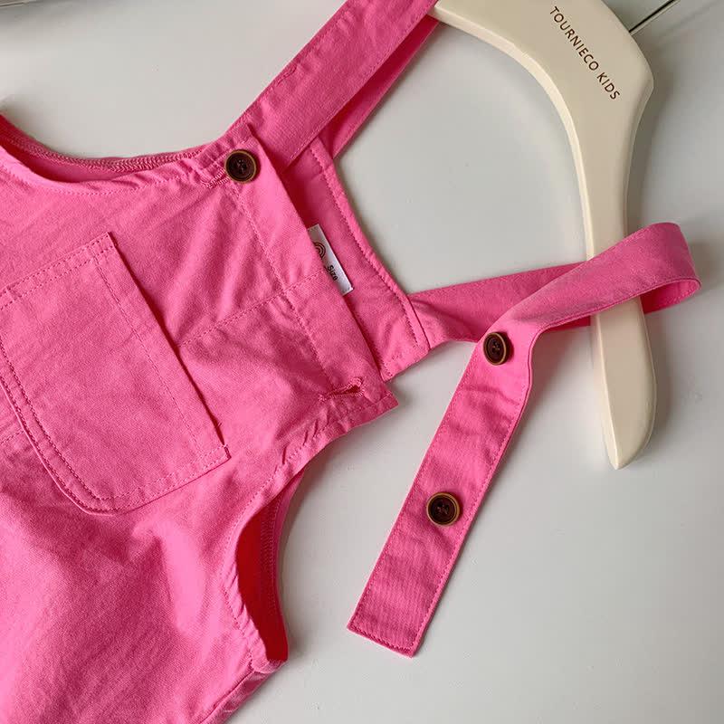 Toddler Solid Color Youthful Overalls - image 18