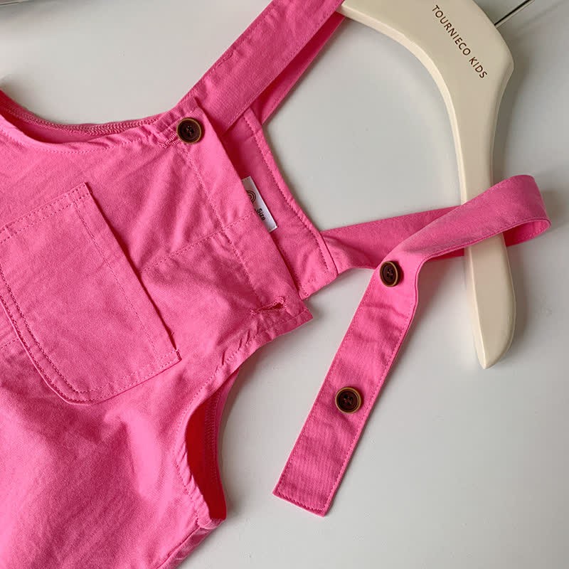 Toddler Solid Color Youthful Overalls - image 18
