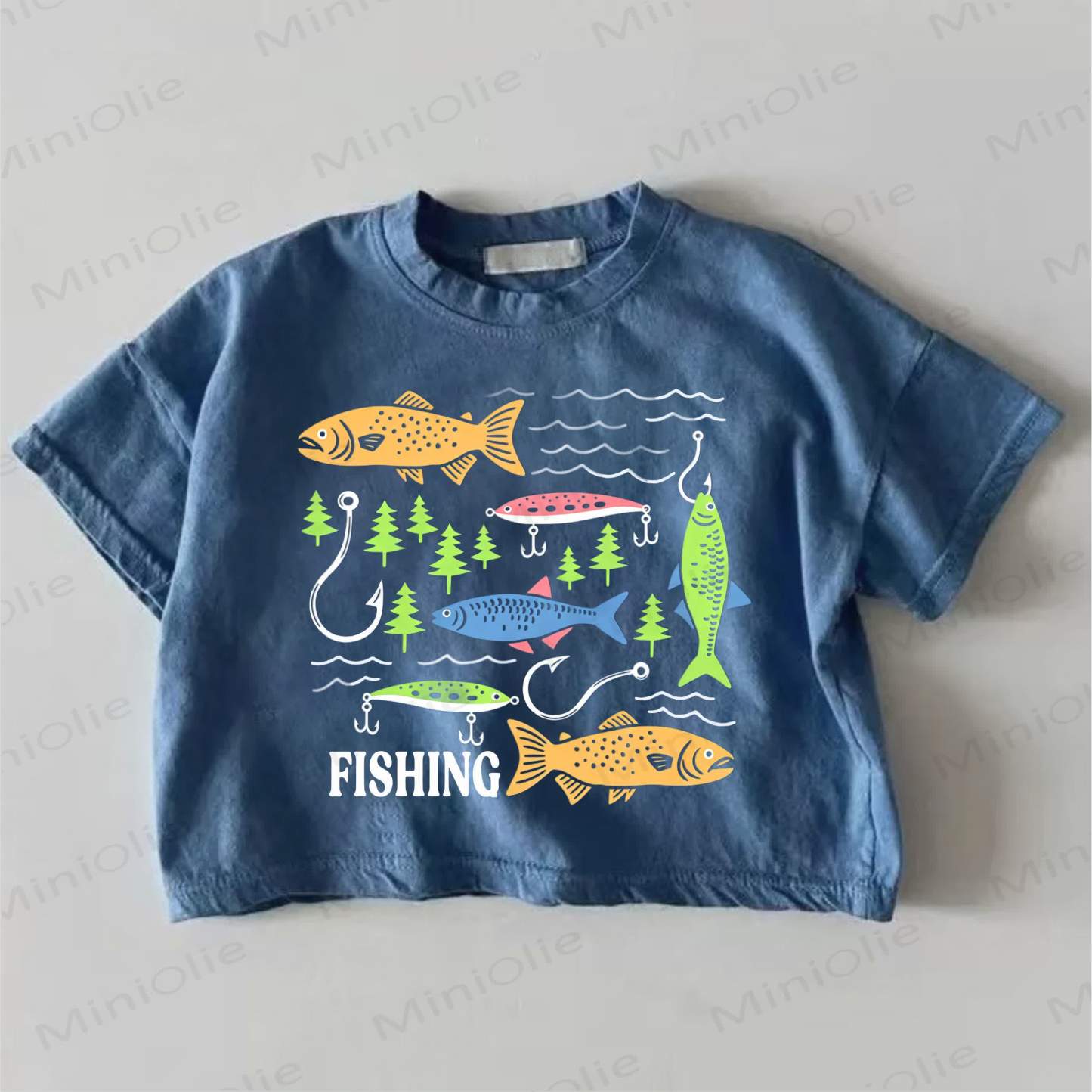 FISHING Baby Blue T-shirt - Blue - 18-24M - image 1