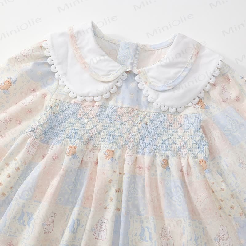 Toddler Lovely Animal Cat Plaid Dress - image 6