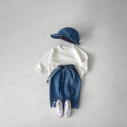 Baby Toddler Solid Color Loose T-Shirt - image 8