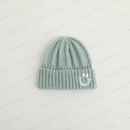 Baby Embroidered Smile Knitted Beanie - Green - 3-24M - image 7