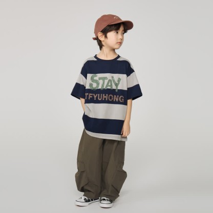 Kid Boy Plain Worker Loose Pants - image 13