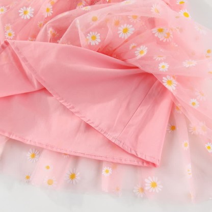 Toddler Daisy Tulle Layered Dress - image 9