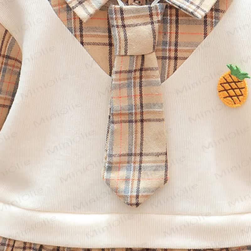 Baby Toddler Girl Plaid Pineapple Dress - image 7