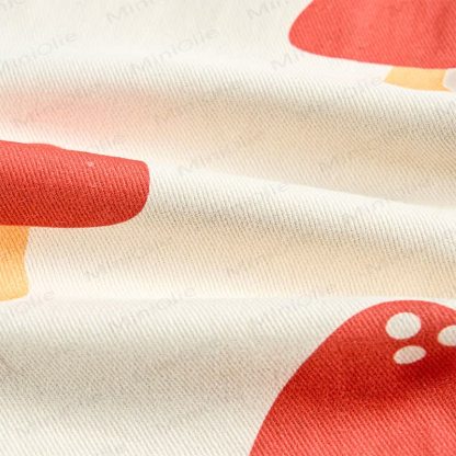 Baby Toddler Red Mushroom White Overalls  - image 6