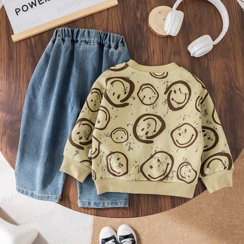 Baby Boy 2-Piece Denim Smile Set - image 4