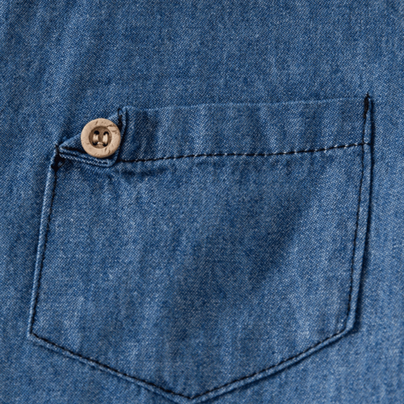 Toddler Boy Short-sleeved Denim Shirt - image 7