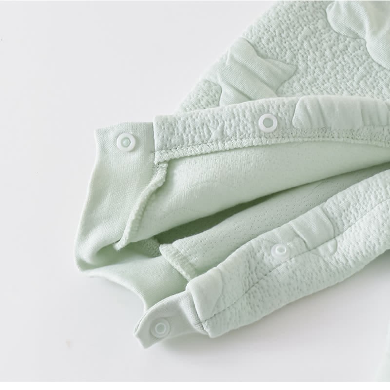 Baby Moon Star Solid Color Quilted Romper - image 9