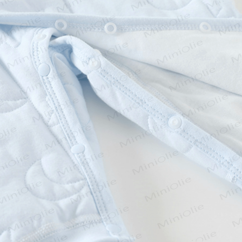 Baby Star Moon Cute Quilted Cotton Romper - image 6