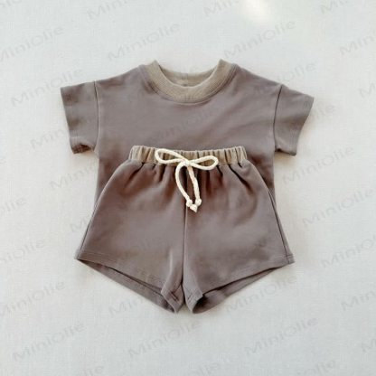 Baby 2-Piece Soft Sweatsuit Loose Set - Dark Grey - 3-5T - image 6