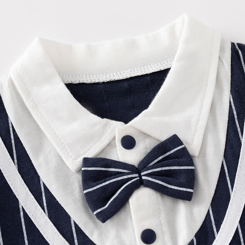 Baby Boy British Style Gentleman Romper - image 3
