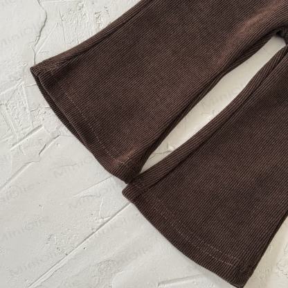 Baby Flower Knit Dark Brown 2-piece Set - image 15