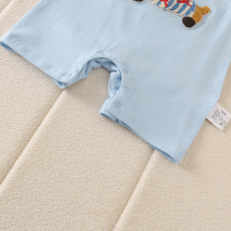 Baby Dachshund Patch Sleeveless Romper - image 11