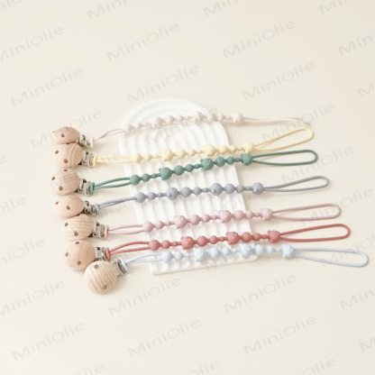 Baby Silicone Bear Pacifier Clip - image 2