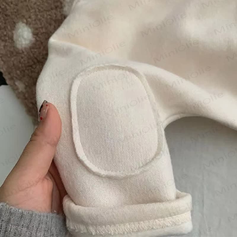 Baby Solid Color Fleece Jogger Pants - image 7