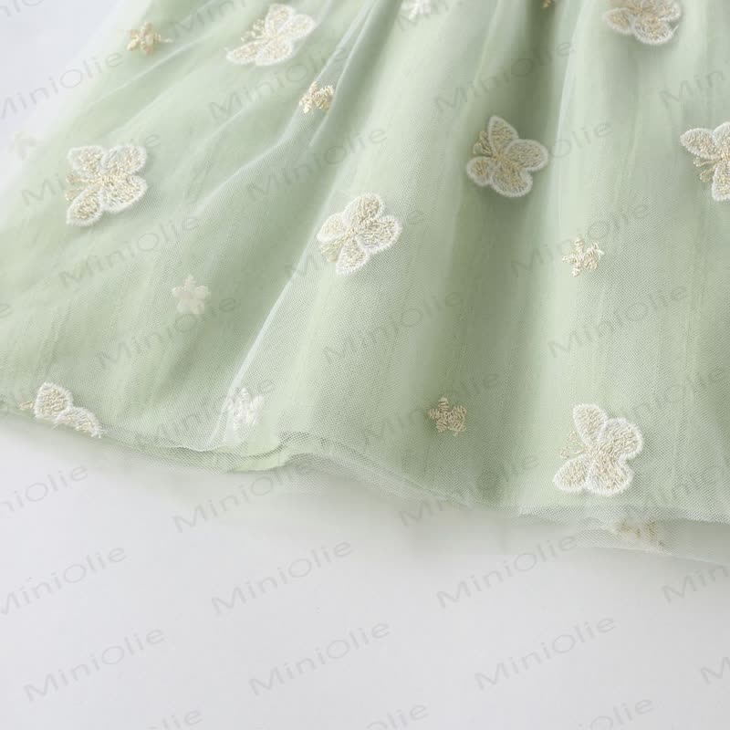 Baby Butterfly Bow Dress with Hat - image 5