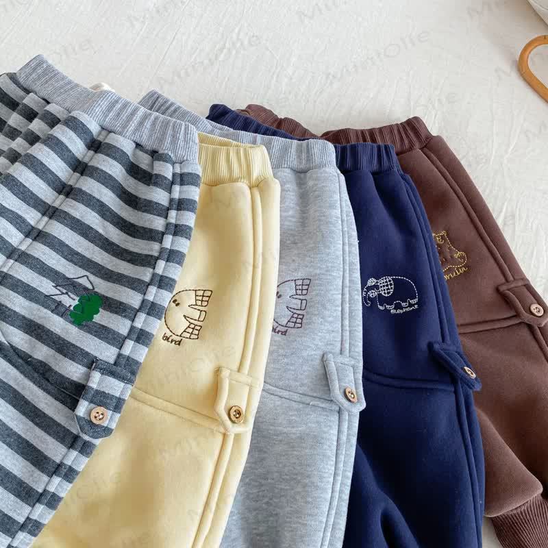 Baby Toddler Animal Fleece Lined Jogger Pants - image 7