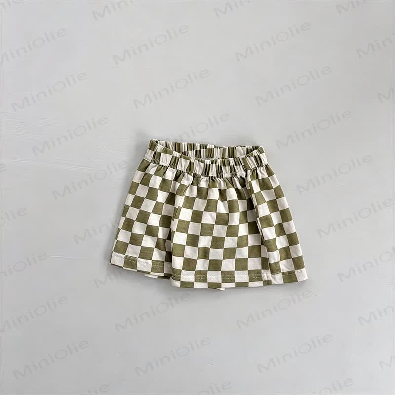 Baby Toddler Checkered Shorts - Green - 4-5T - image 4