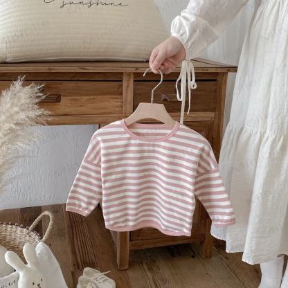 Toddler Striped Base Layer Casual T-Shirt - image 19