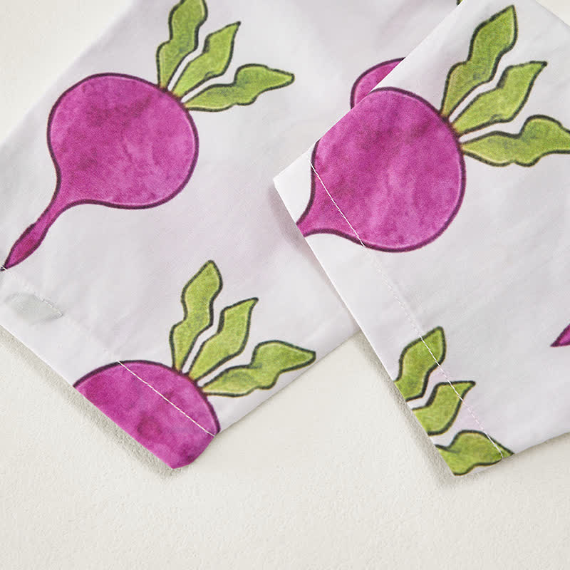 Baby Toddler Beetroot Print 2-piece Sleeveless Set - image 10