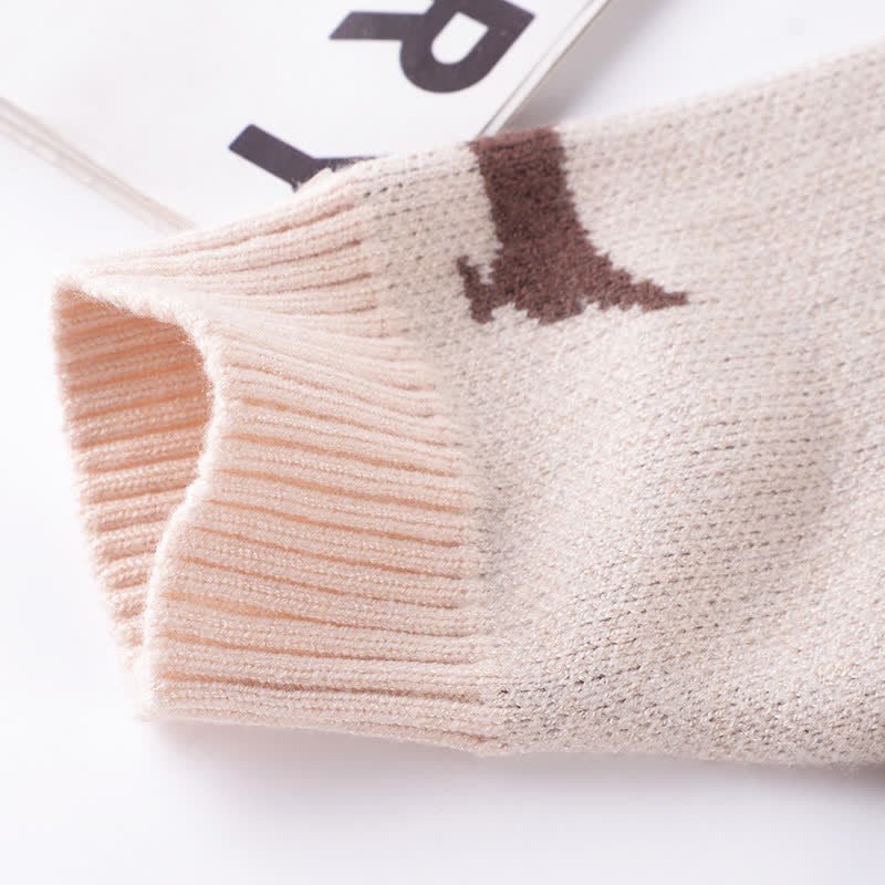 Baby Cute Dog Print Knit Romper