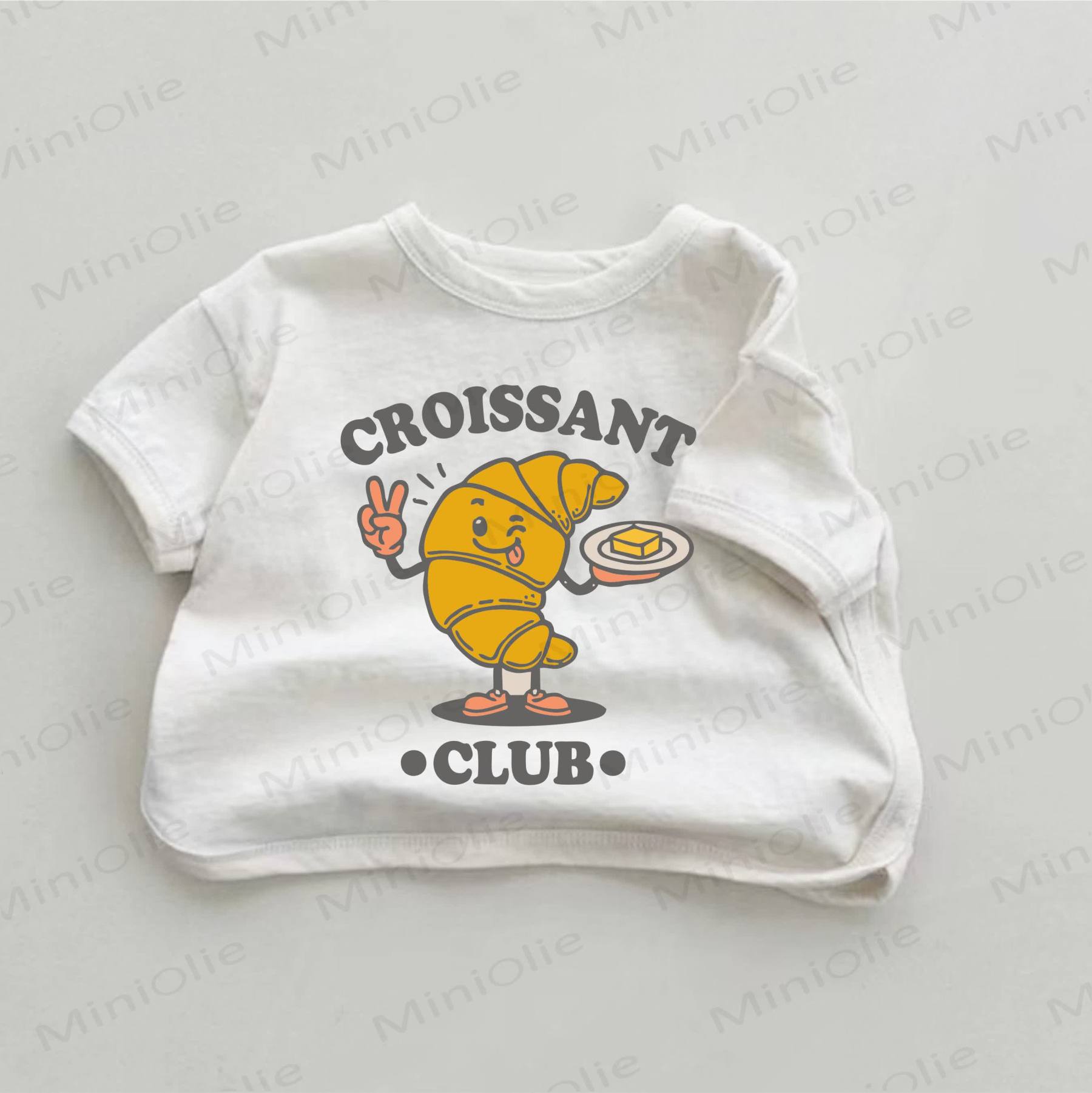 CROISSANT CLUB Baby White Croissant Print T-shirt - White - 18-24M - image 1