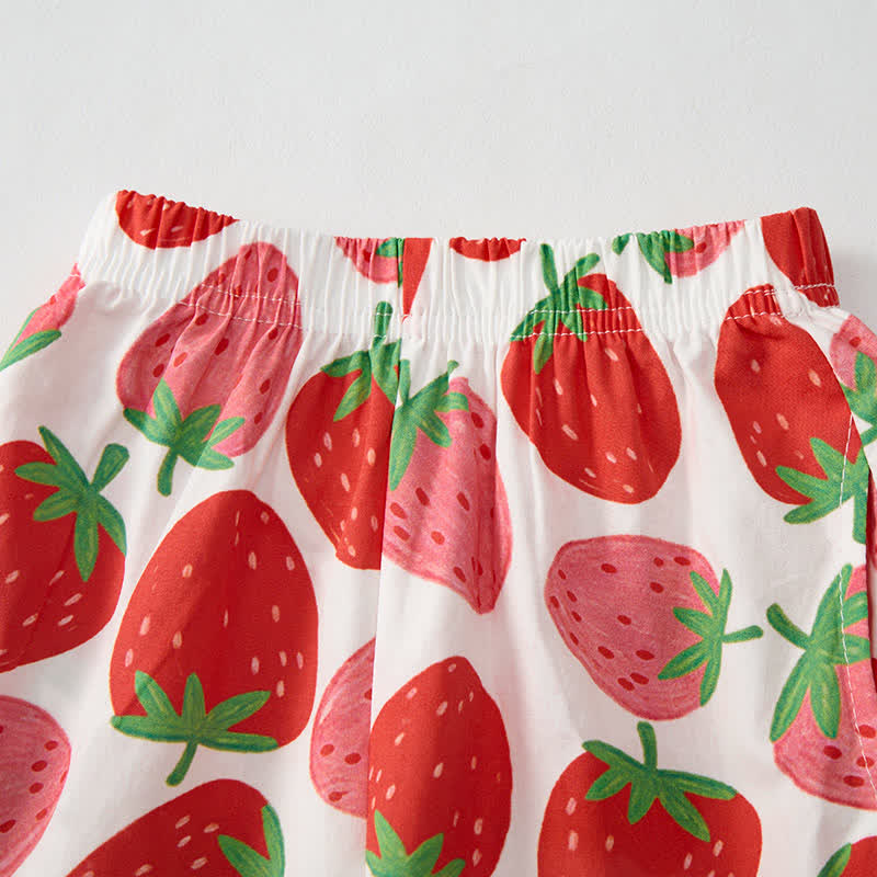YOU'RE BERRY SPECIAL Baby Strawberry Print 2-piece Sleeveless Set - image 8