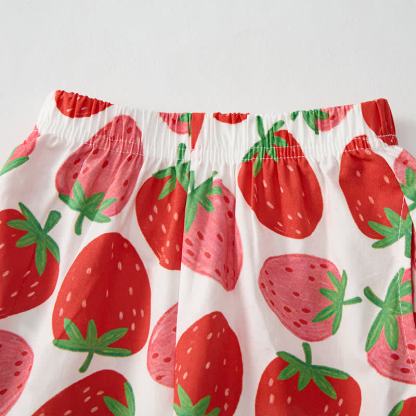 YOU'RE BERRY SPECIAL Baby Strawberry Print 2-piece Sleeveless Set - image 8