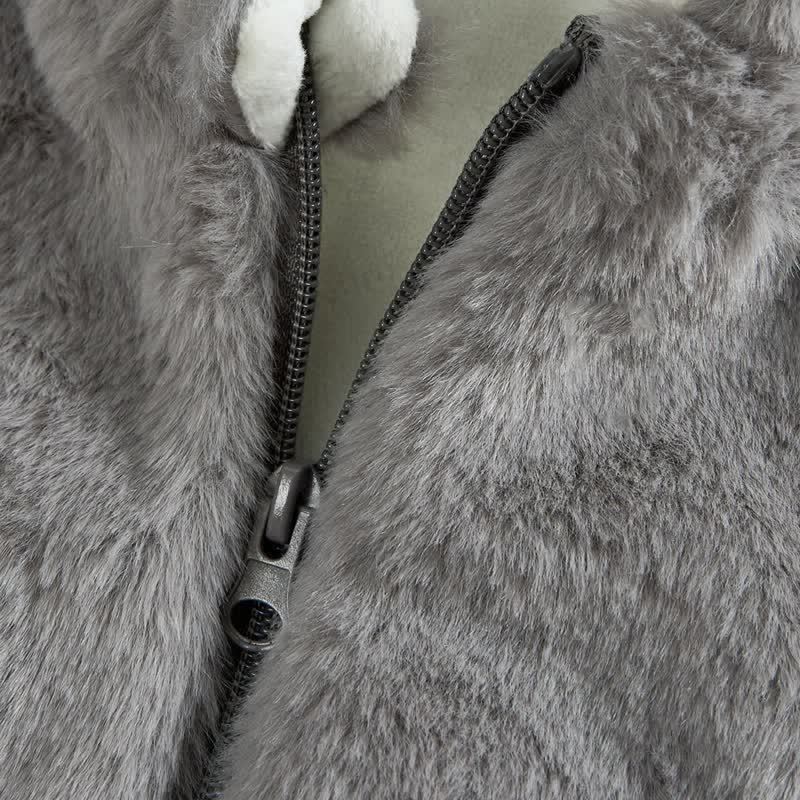 Toddler Solid Color Fleece Hooded Jacket - image 26