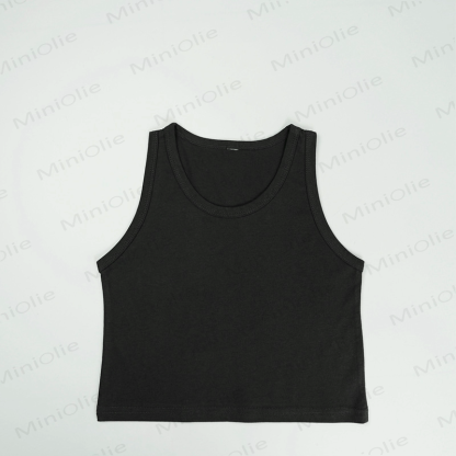 Toddler Solid Color Simple Tank Top - Dark Grey - 8Y - image 8