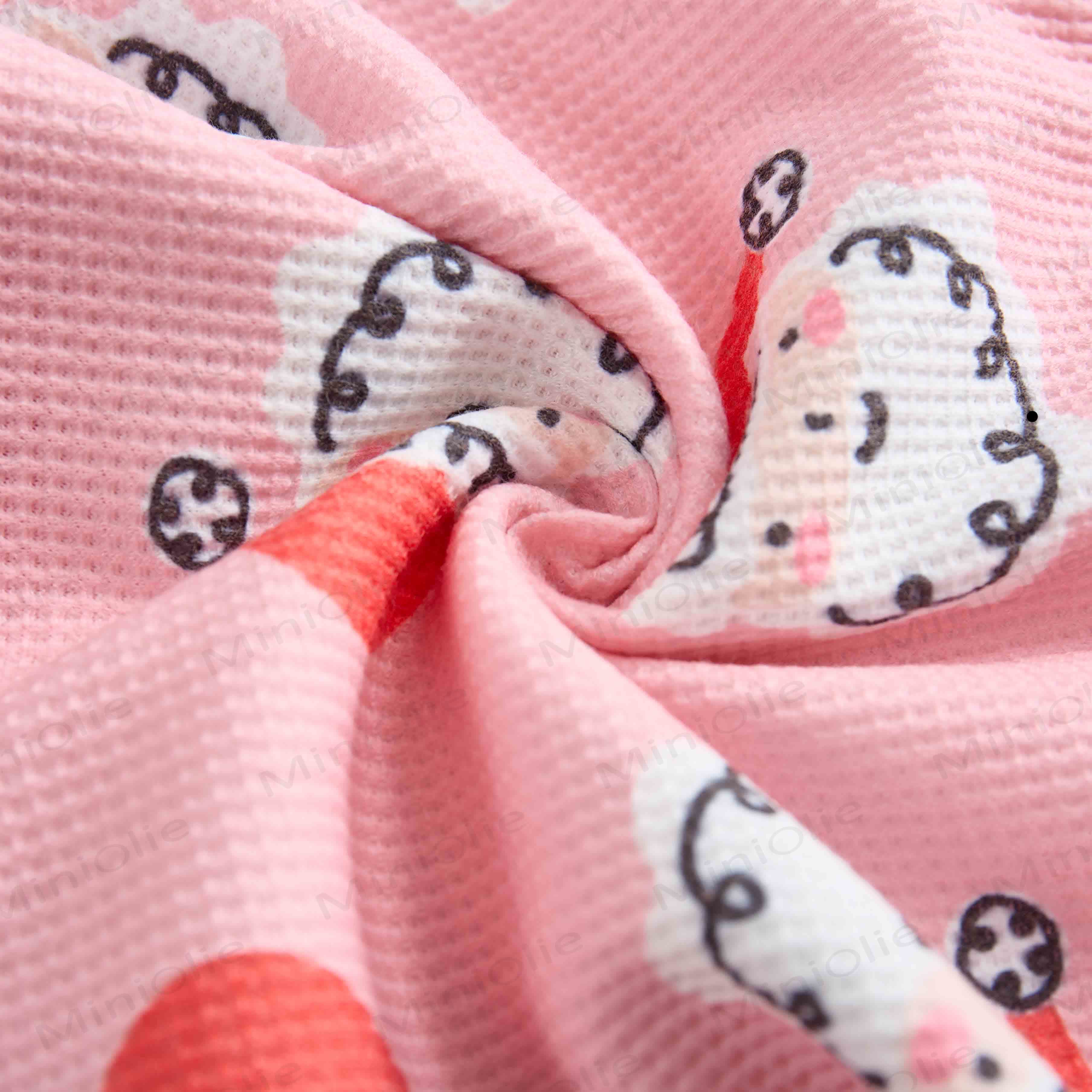 Baby Waffle Christmas Santa Claus Sweatshirt 2-piece Set - image 4