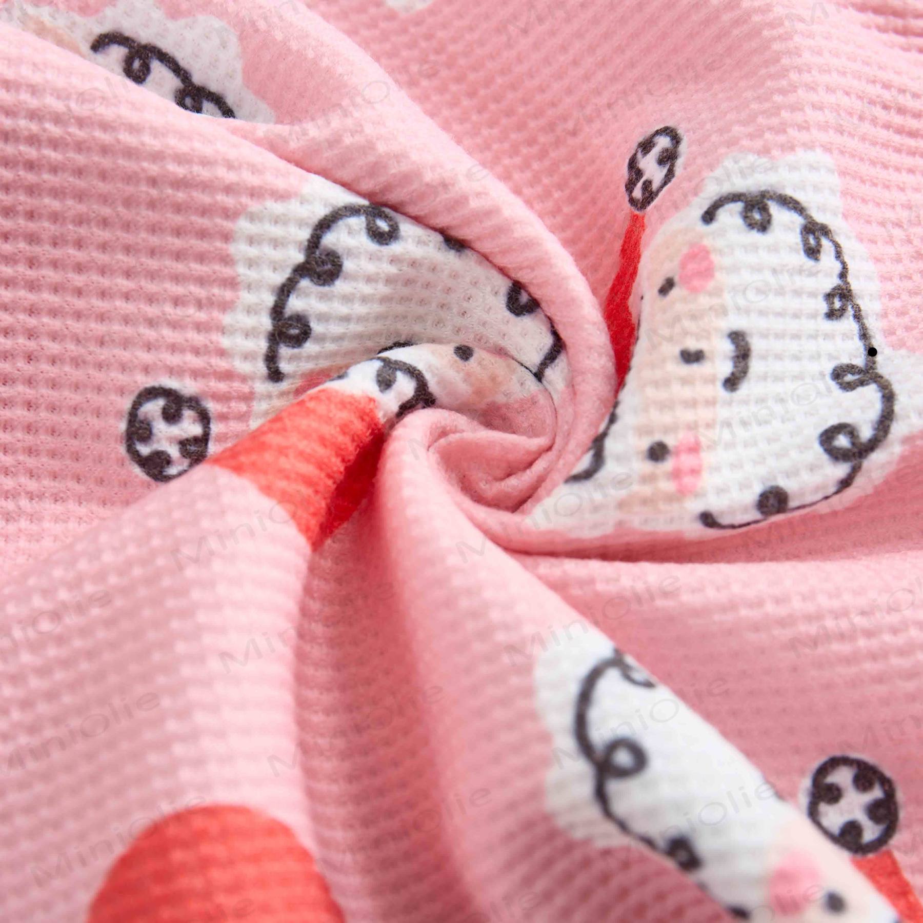 Baby Waffle Christmas Santa Claus Sweatshirt 2-piece Set - image 4