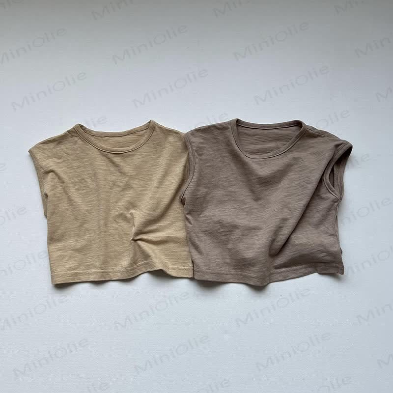 Body Toddler Solid Color Stripe Tank Top - image 8