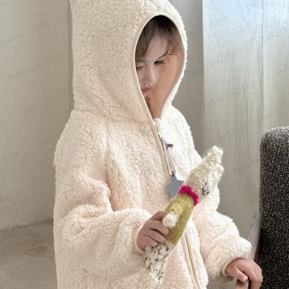 Toddler Kid Sherpa Hooded Jacket - image 5