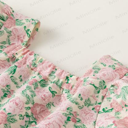 Toddler Puff Sleeve Top and  Wide-Leg Pants Set - image 5