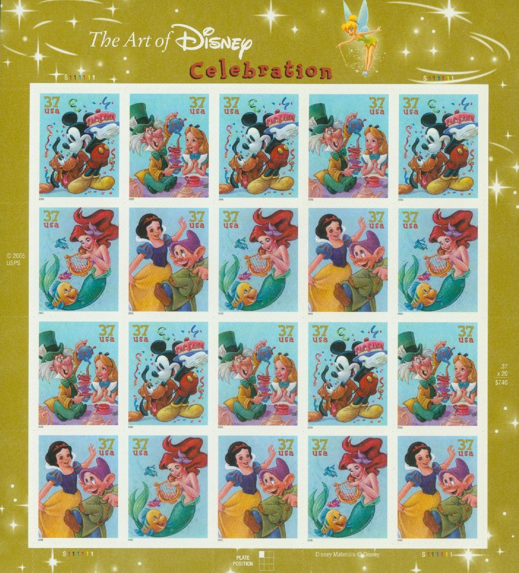 2005 37c The Art of Disney First Class Postage Stamps