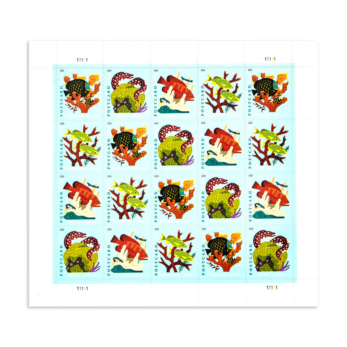 2019 Coral Reefs Forever Postcard Stamps(For Postcard Only)