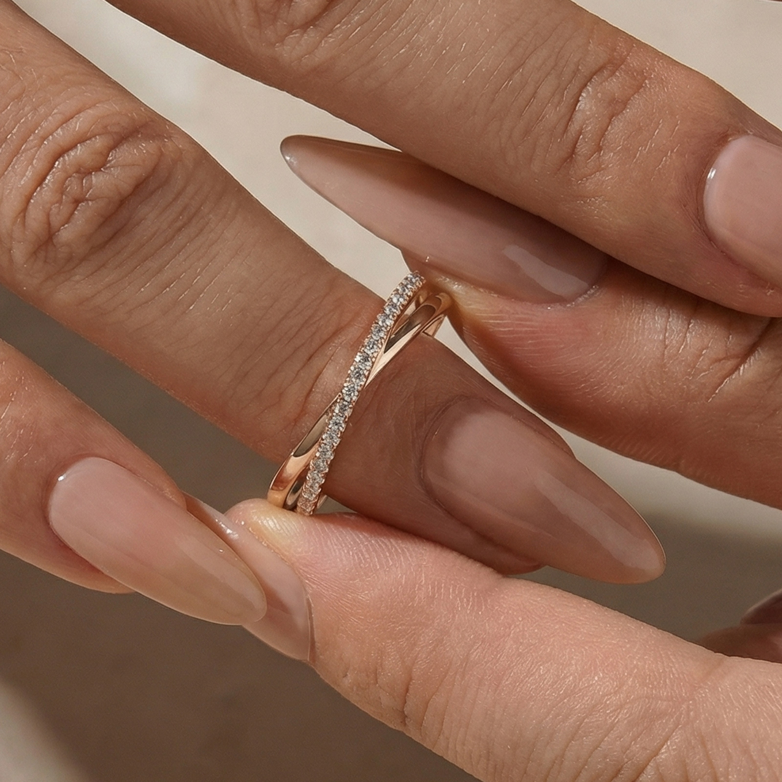 S925 Unique X Criss Cross Wedding Band For Women In Sterling