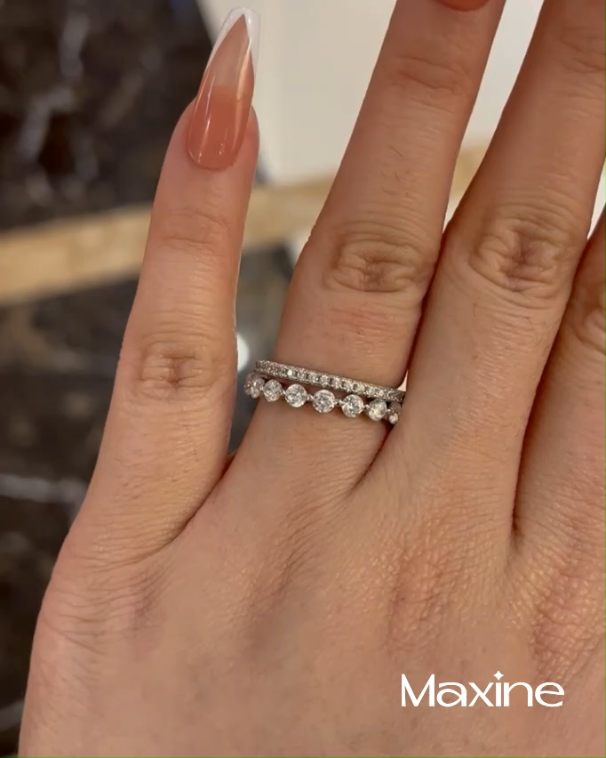 Sterling Silver Stacking Band Ring - .925 Silver, Choose Your Color, Thin Wedding Band, Minimalist Jewelry
