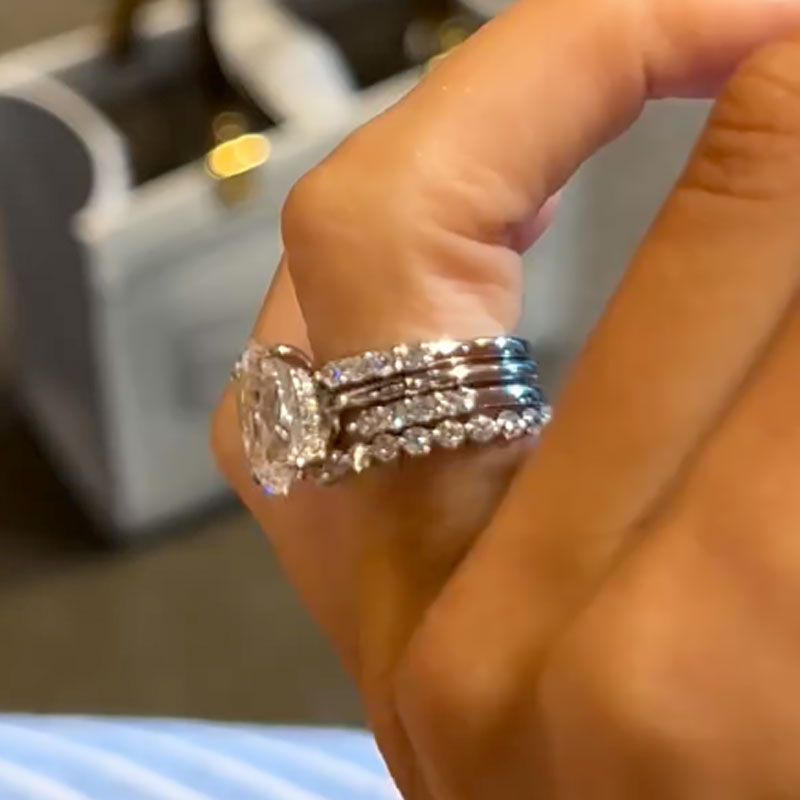 4 Piece Ring Set, 4PC Wedding Set, 4PC Bridal Set