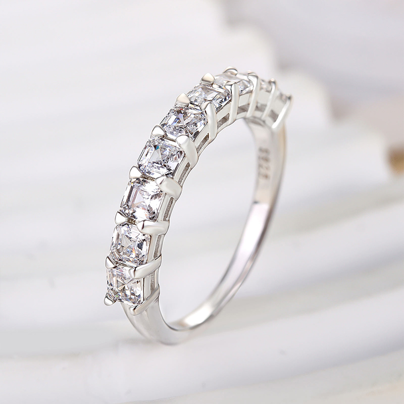 Asscher Diamond Wedding Band | Jewellery | Deltora Diamonds AU