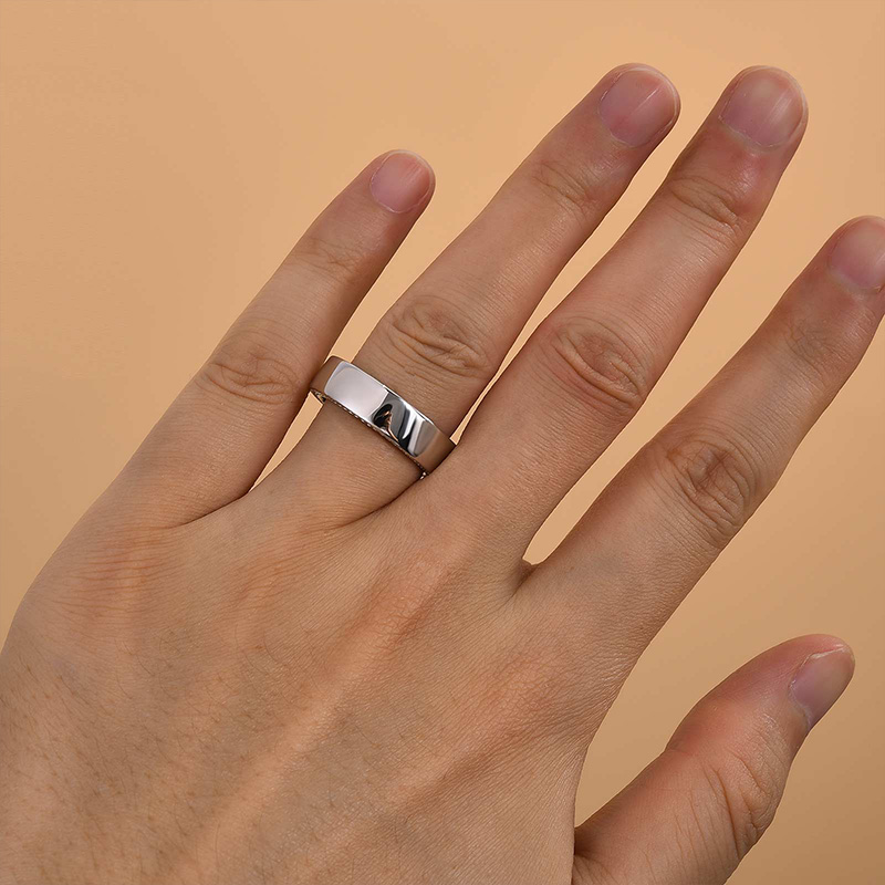 S925 Maxine Classic Men's Wide Wedding Band-Maxine Jewelry